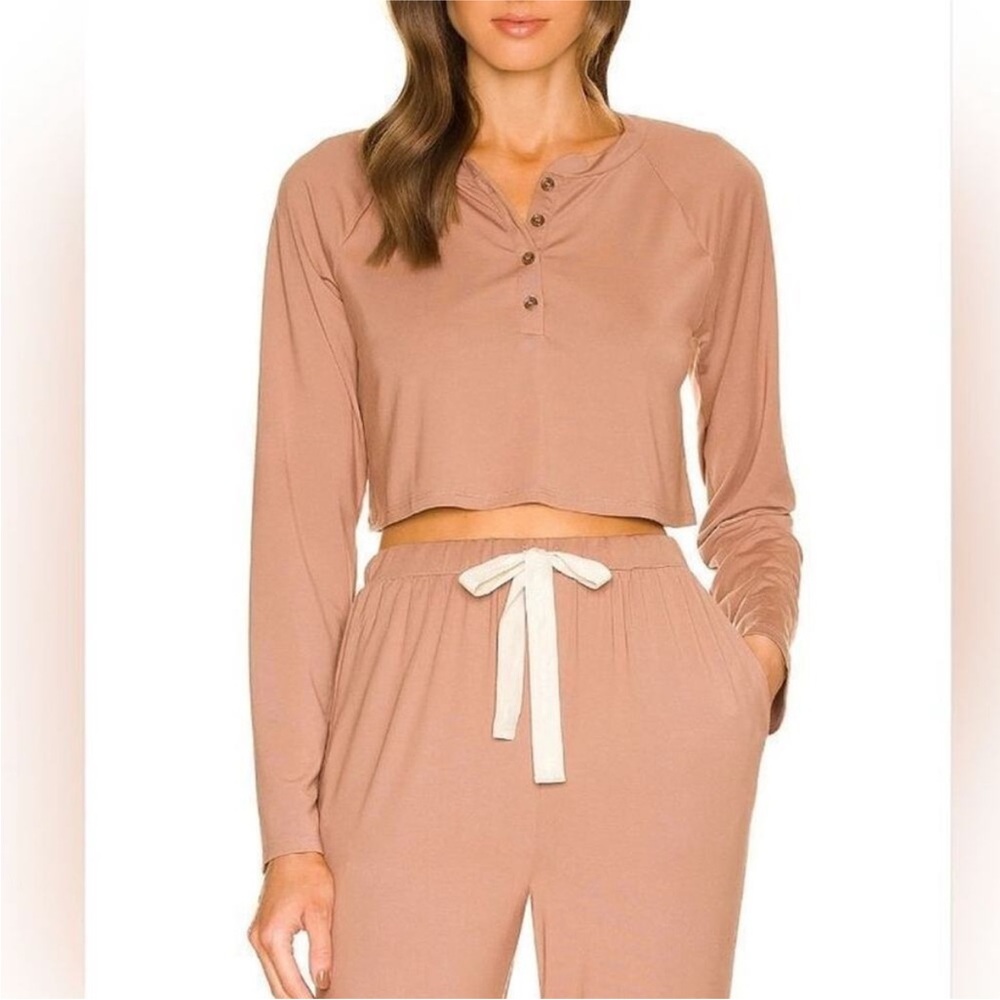 Privacy Please Lounge Set in Camel